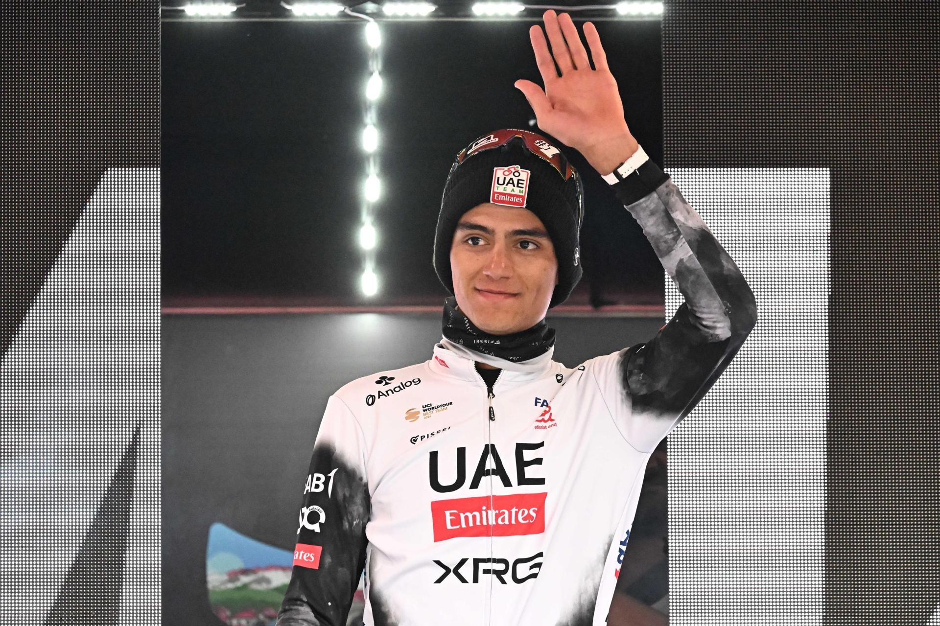 El mexicano Isaac del Toro (UAE), en Nova Gorica, Eslovenia. EFE/EPA/LUCA ZENNARO