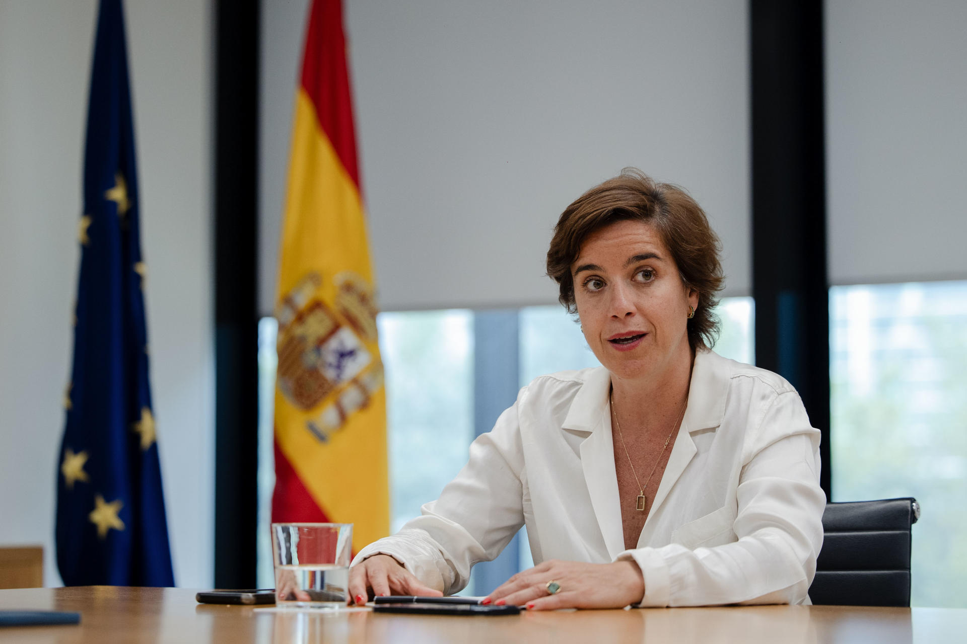 La consejera delegada de ICEX, Elisa Carbonell, durante una entrevista con EFE en Madrid. EFE/ Daniel González