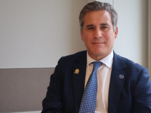 Fotografía de archivo del ministro de Comercio Exterior de Costa Rica, Manuel Tovar Rivera, durante una entrevista con EFE, en Berlín, (Alemania). EFE/José Manzaneque