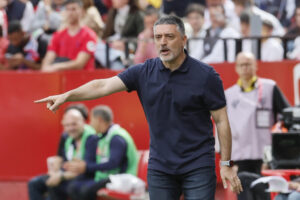 El exentrenador del Sevilla, Francisco García Pimienta, en el estadio Sánchez Pizjuán en foto de archivo de José Manuel Vidal