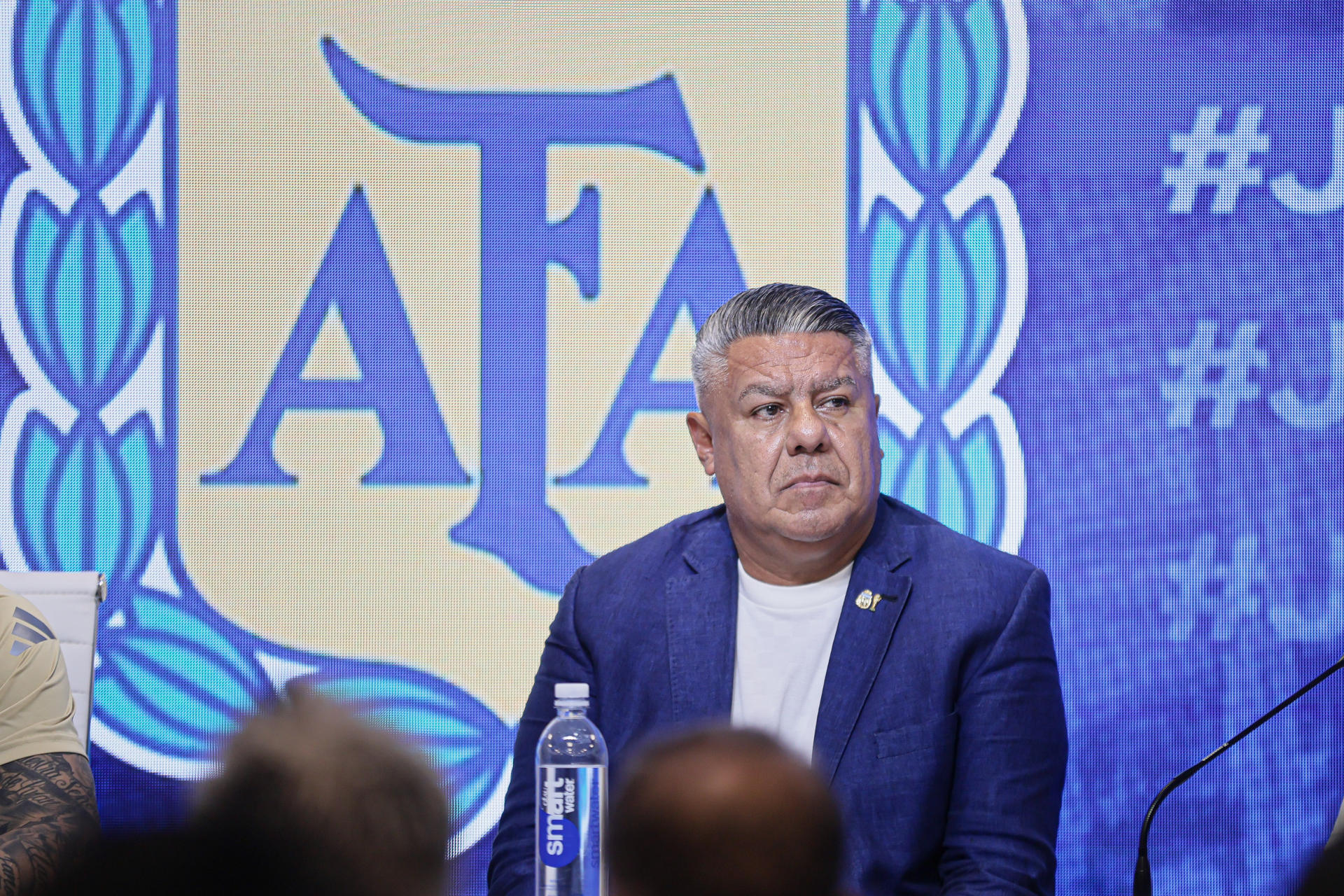 Fotografía de archivo del 18/03/2025 del presidente de la Asociación del Fútbol Argentino (AFA), Claudio Tapia. EFE/Luciano González