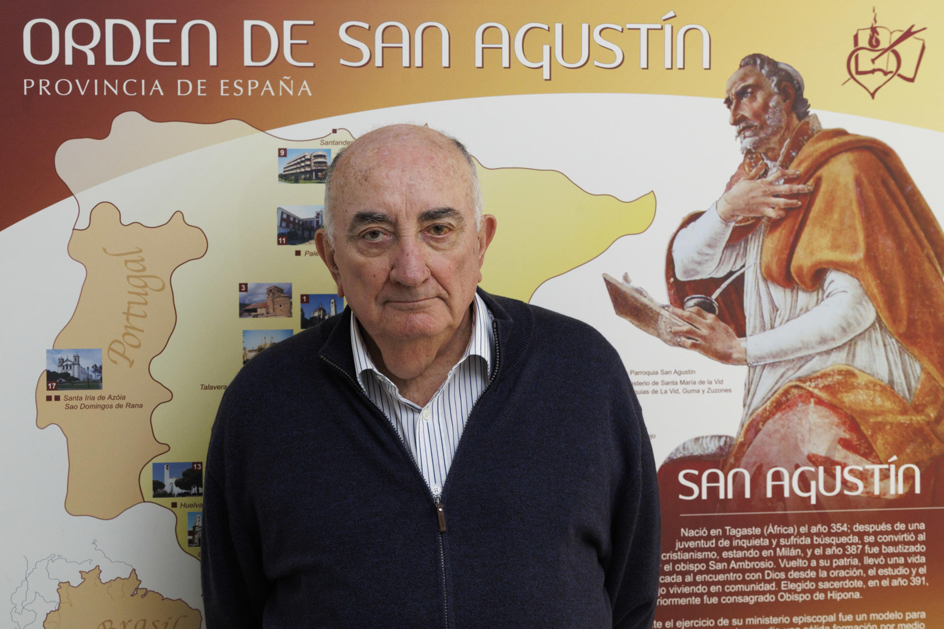 Miguel Ángel Martín, un religioso de la Orden de San Agustín que convivió 12 años con el nuevo papa León XIV en un convento en Roma, dice de él que es un "hombre conciliador e integrador", sin actitudes rígidas y con el mismo espíritu de acogida del papa Francisco. EFE/Sergio Pérez