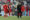 Los jugadores del Sevilla y su entrenador Joaquín Caparrós tras su derrota contra el Celta de Vigo, durante el partido de la jornada 35 de LaLiga EA Sports entre el Celta de Vigo y el Sevilla, disputado en el Estadio Abanca-Balaídos en Vigo.-EFE/ Lavandeira Jr