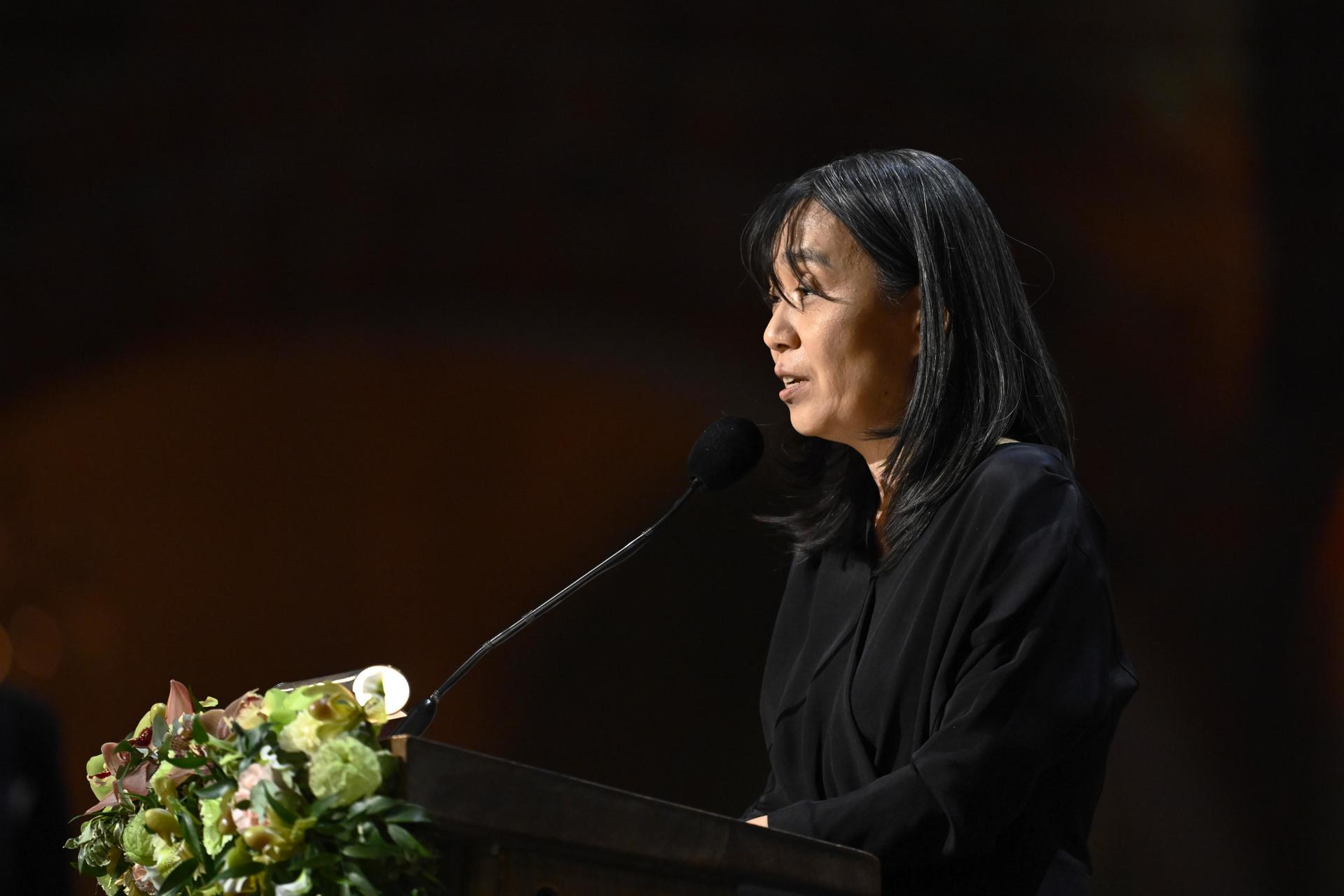 La escritora surcoreana Han Kang, que recibió el Premio Nobel de Literatura en 2024, en una foto de archivo. EFE/EPA/Christine Olsson SWEDEN OUT