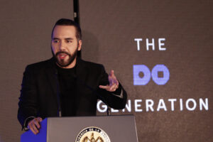 Fotografía de archivo del presidente de El Salvador, Nayib Bukele. EFE/ Rodrigo Sura