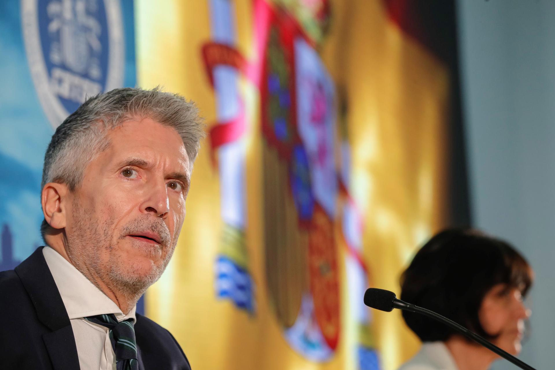 El Ministerio del Interior, cuyo titular es Fernando Grande-Marlaska, ha publicado nuevos datos sobre lucha en el sistema Viogén para mejorar los protocolos policiales de valoración del riesgo frente al maltrato. EFE/Emilio Naranjo