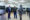 Fotografía cedida este miércoles, 30 de abril, por el Gobierno de El Salvador del ministro de defensa de Ecuador, Gian Carlo Loffredo (i), durante una visita al Centro de Confinamiento del Terrorismo (Cecot), en Tecoluca (El Salvador). EFE/ Gobierno de El Salvador