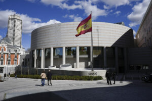Imagen de archivo (05/03/2024) del exterior del Senado. EFE/ Borja Sanchez-trillo