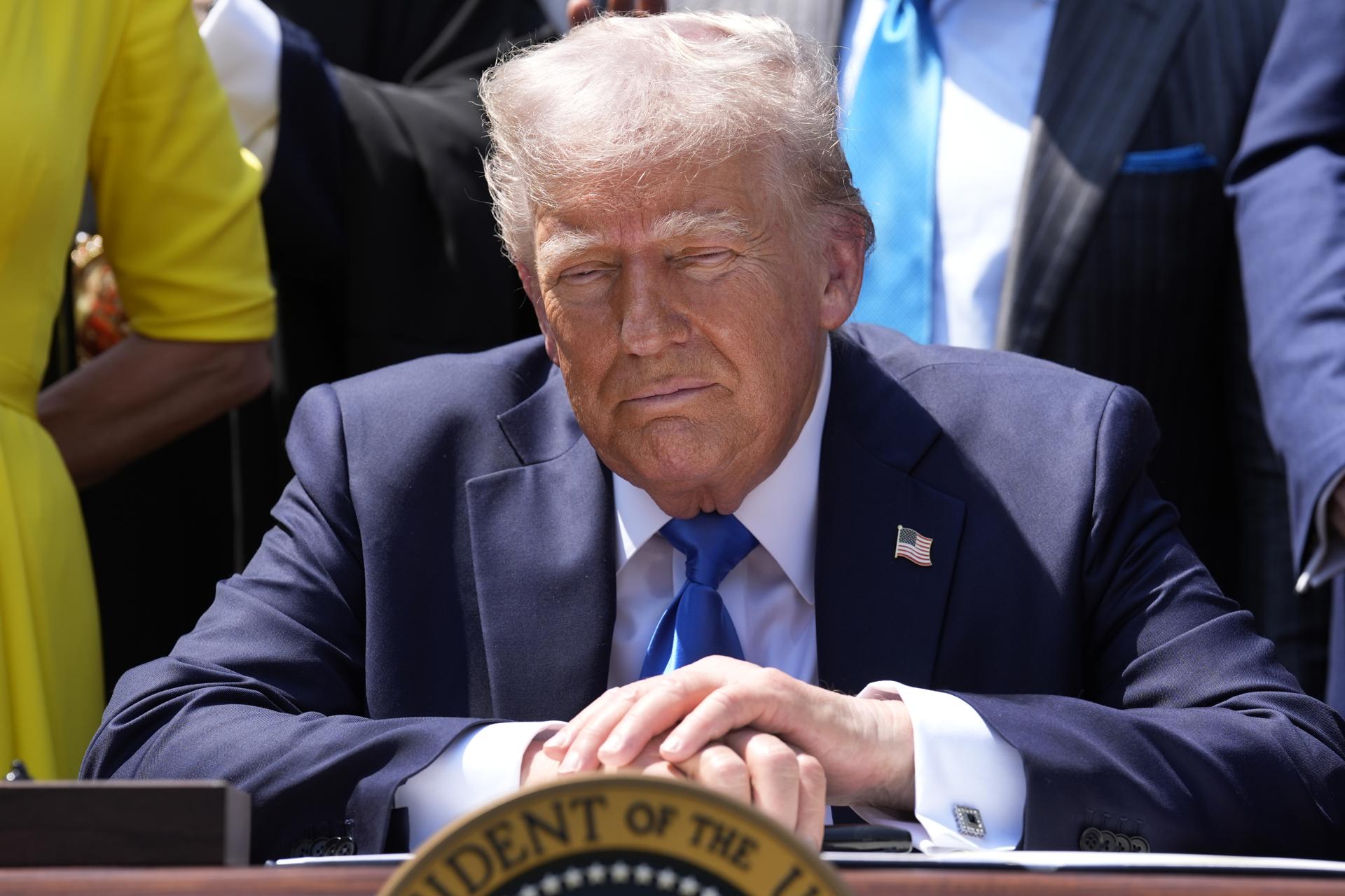 El presidente de Estados Unidos, Donald Trump. EFE/Yuri Gripas