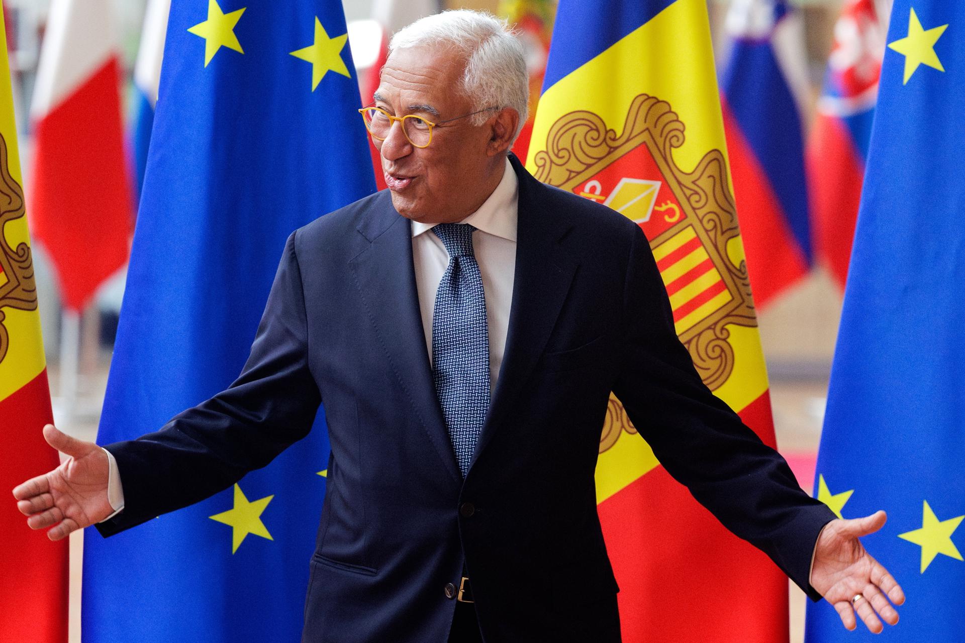 Imagen de Archivo del presidente del Consejo Europeo, António Costa.
EFE/EPA/OLIVIER MATTHYS