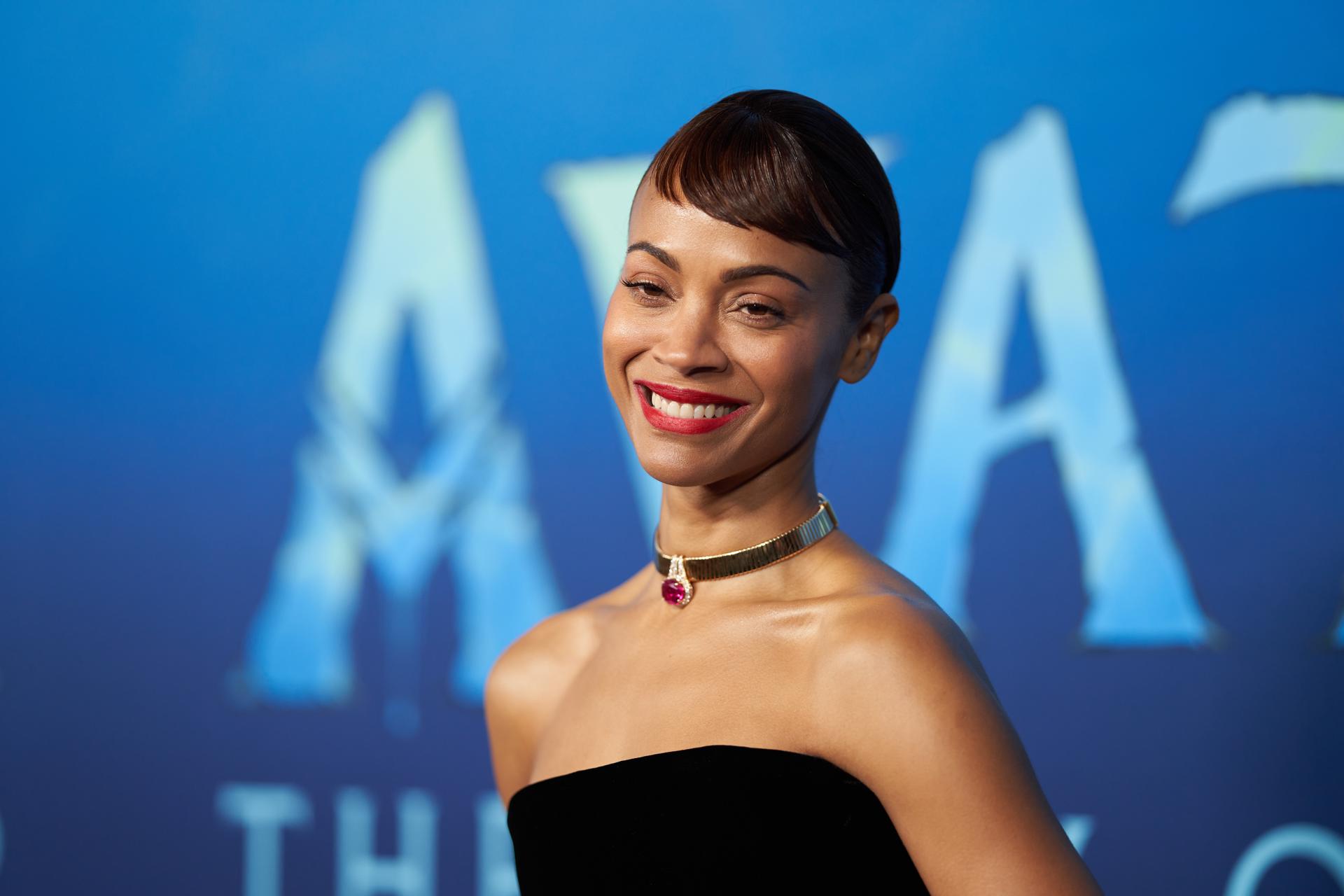Fotografía de archivo de la actriz Zoe Saldana durante la presentación de la película 'Avatar: The Way of Water', en Los Angeles.
EFE/EPA/ALLISON DINNER