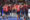 Los jugadores de la seleccion española celebran su victoria tras el partido de la selección Española de balonmano contra la selección de Letonia, este domingo en Huesca.-EFE/ Javier Blasco
