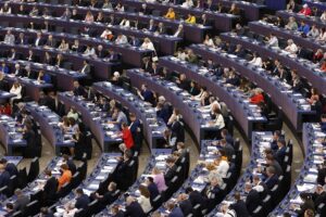 Imagen de archivo de una sesión de votación en el Parlamento Europeo. EFE/EPA/JULIEN WARNAND
