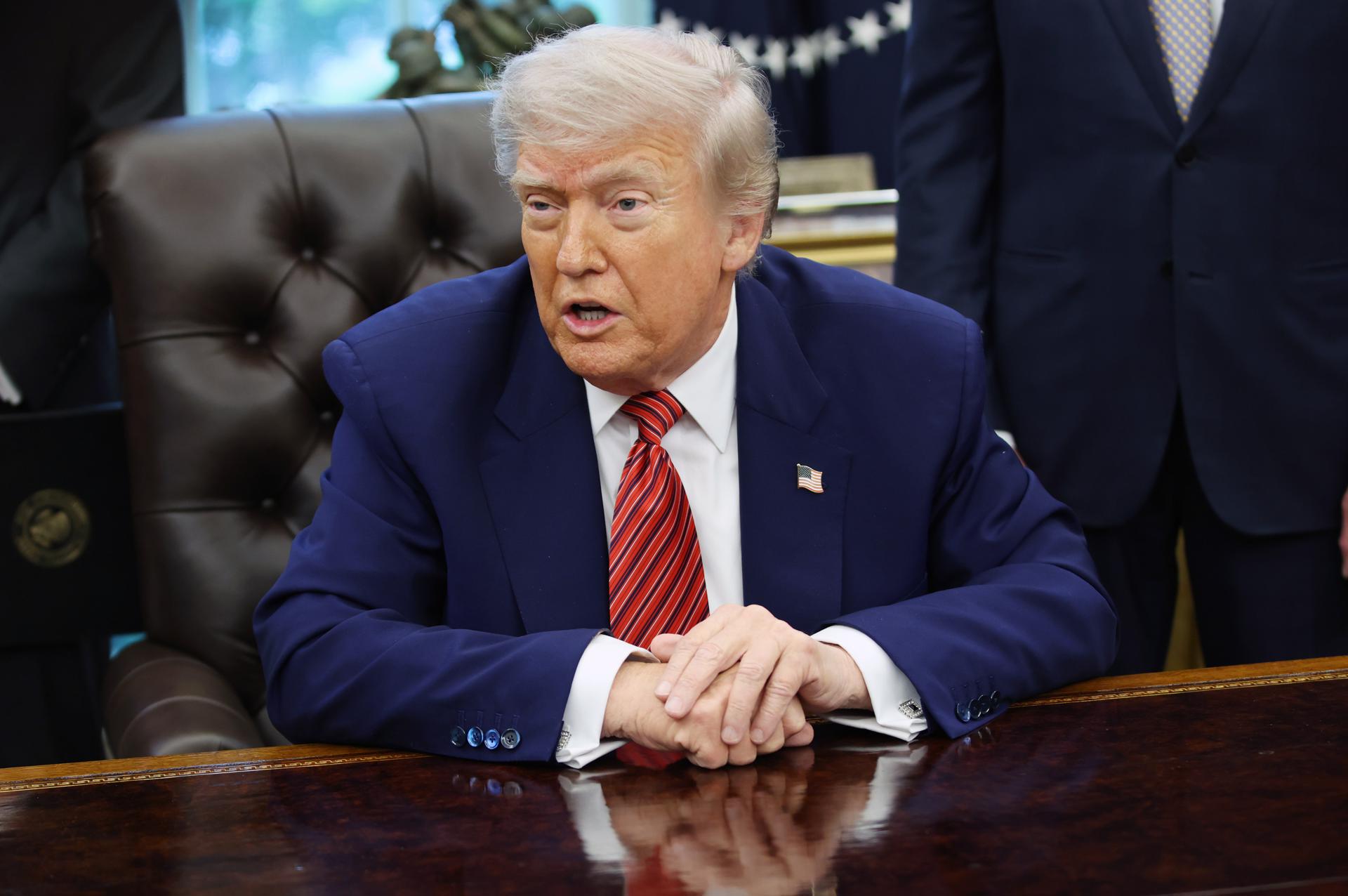 El presidente estadounidense, Donald Trump. EFE/SAMUEL CORUM