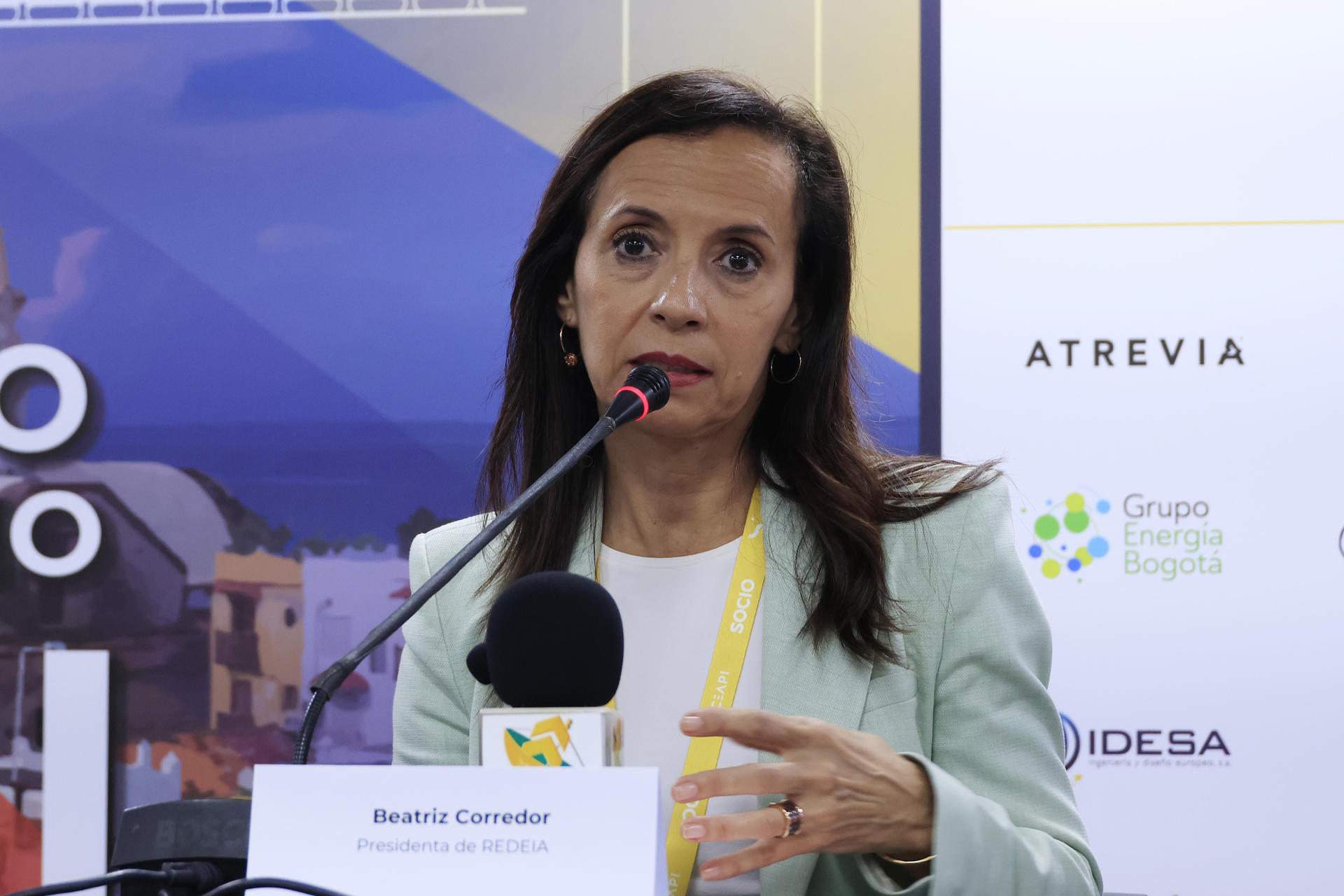 La presidenta de REDEIA, Beatriz Corredor. EFE/ Ricardo Maldonado Rozo