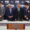 Fotografía cedida por la Policía de Investigaciones de Chile (PDI) del ministro de Seguridad Pública, Luis Cordero (2d), junto al fiscal regional metropolitano Occidente, Marcos Pastén (2i), y autoridades policiales este miércoles, durante la presentación de evidencia en el marco de la llamada ´Operación Pennsylvania´, en Santiago (Chile). EFE/ Policía de Investigaciones de Chile