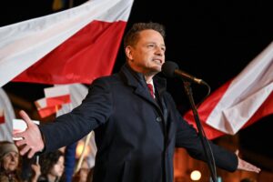 El candidato liberal y actual alcalde de Varsovia, Rafal Trzaskowski. EFE/EPA/Piotr Polak POLAND OUT
