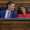 - El presidente del Gobierno, Pedro Sánchez (i), conversa con la vicepresidenta primera y ministra de Hacienda, Maria Jesús Montero (d), tras su comparecencia ante el pleno del Congreso para informar del plan de defensa y del apagón masivo del 28 de abril. EFE/ J.J. Guillén