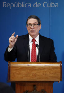 Fotografía de archivo del canciller de Cuba, Bruno Rodríguez. EFE/ Ernesto Mastrascusa