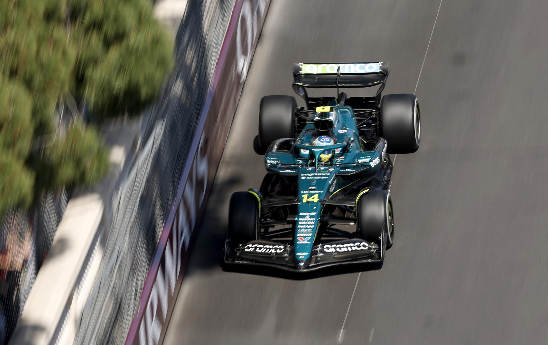 El español Fernando Alonso (Aston Martin), en el Gran Premio de Mónaco EFE/EPA/YOAN VALAT