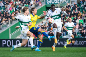 Imagen de archivo de un partido del Elche en esta temporada. EFE/Pablo Miranzo