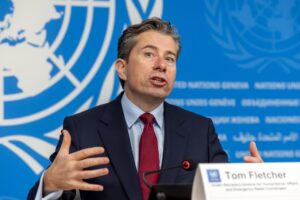 Fotografía de archivo del secretario general adjunto para Asuntos Humanitarios y coordinador de Ayuda de Emergencia de la ONU, Tom Fletcher, en Ginebra (Suiza). EFE/Salvatore Di Nolfi