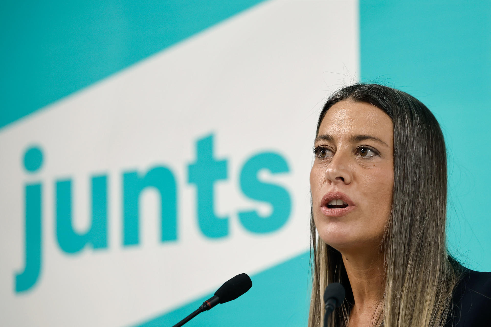 La portavoz parlamentaria de JxCat, Miriam Nogueras, en una imagen de archivo. EFE/ Andreu Dalmau