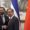 El ministro de Asuntos Exteriores chino, Wang Yi, y el asesor presidencial de Nicaragua, Laureano Ortega Murillo, se dan la mano antes de su reunión en la Casa de Huéspedes Estatales de Diaoyutai, en Pekín, el 12 de mayo de 2025. EFE/EPA/FLORENCE LO / POOL