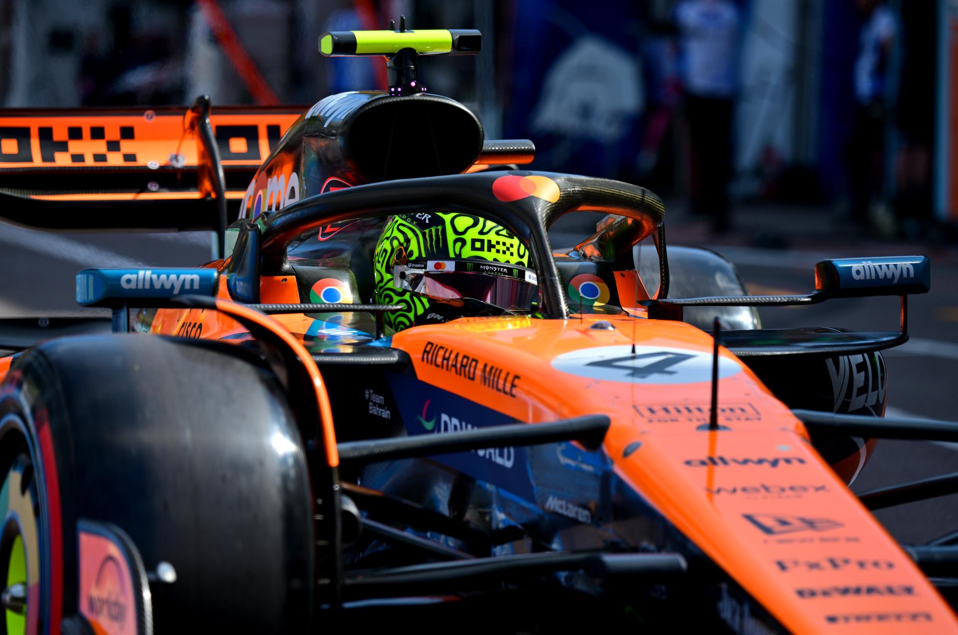 El inglés Lando Norris (McLaren) en el Gran Premio de Mónaco EFE/EPA/ANDREJ ISAKOVIC
