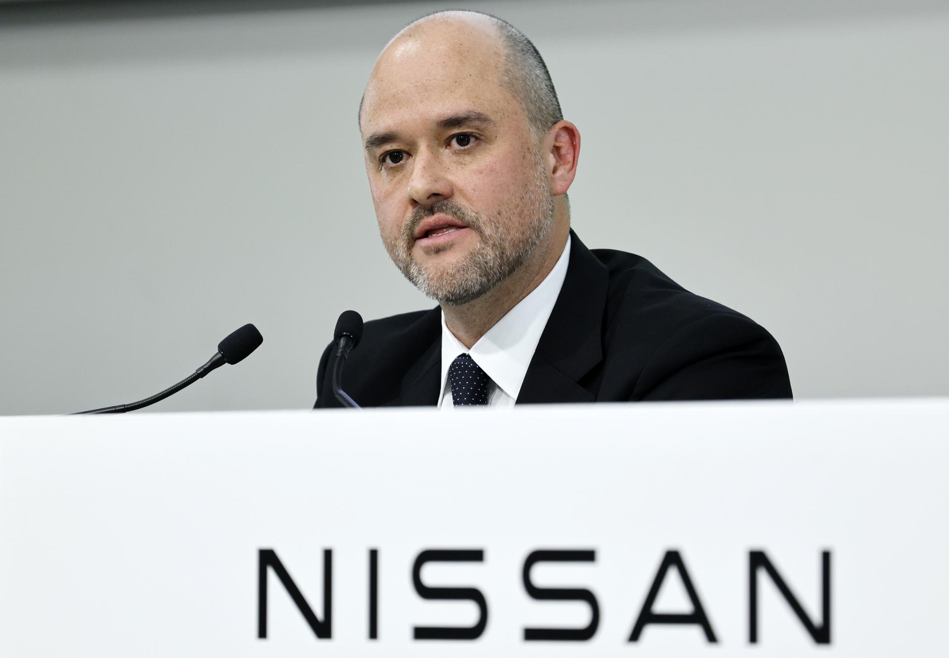 YOKOHAMA (Japan), 13/05/2025.- El presidente y CEO de Nissan Motor Corporation, Iván Espinosa, durante la presentación de los resultados. EFE/EPA/FRANCK ROBICHON