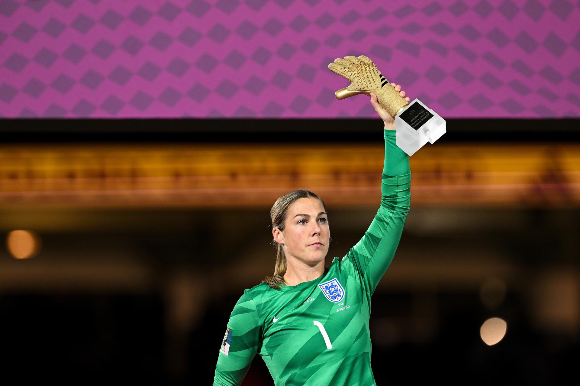 La portera Mary Earps, ganadora de la Eurocopa en 2022 y del Guante de Oro en el Mundial de 2023, se retira. EFE/EPA/DEAN LEWINS/ARCHIVO