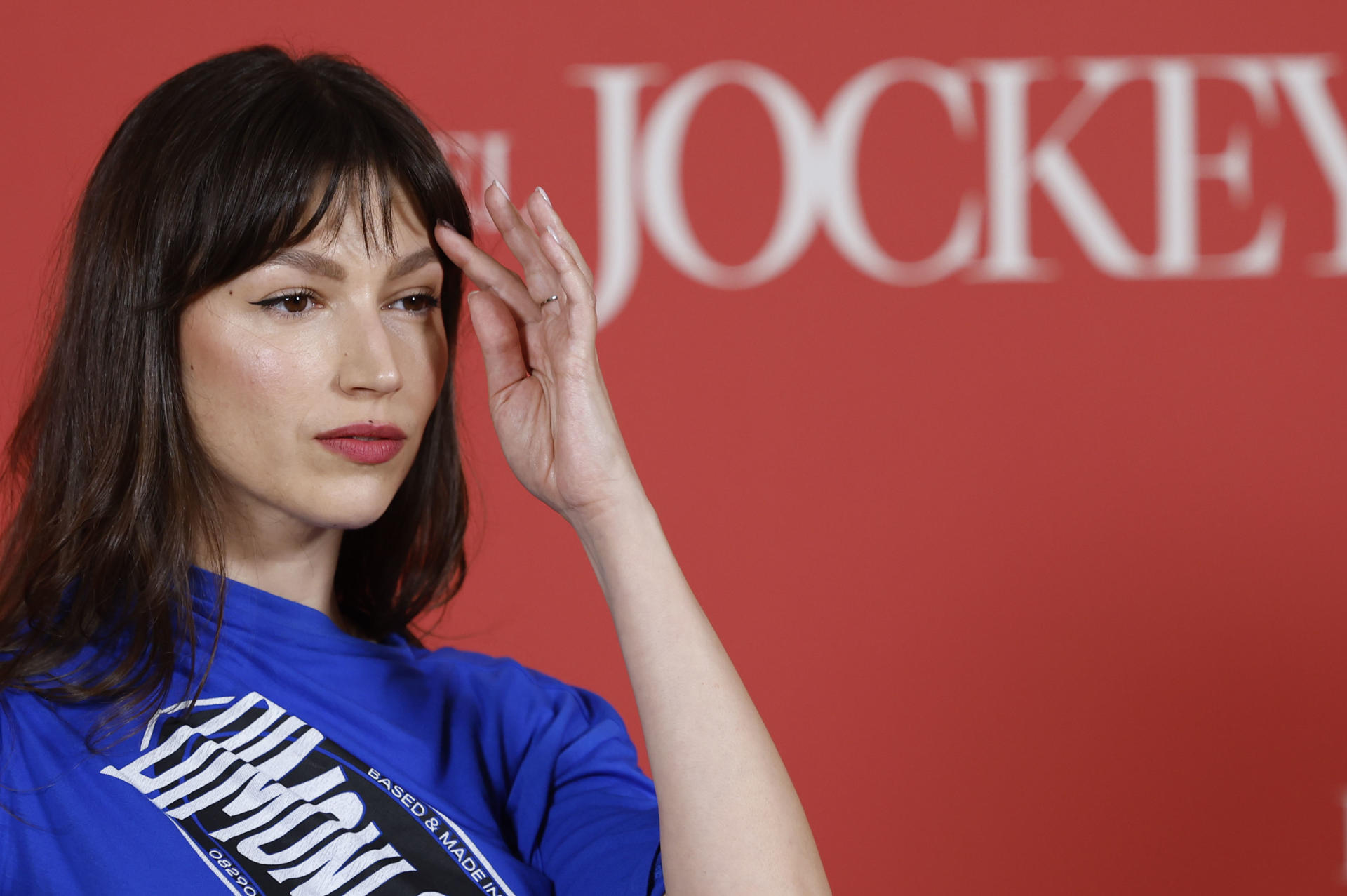 La actriz Úrsula Corberó, a su llegada a la presentación 'El jockey', película argentina en la que interpreta a la novia de un jinete legendario de carácter autodestructivo y que recibió el Premio Horizontes Latinos del último Festival de San Sebastián. EFE/Mariscal
