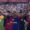El delantero del Barcelona Lamine Yamal celebra su victoria sobre el Real Madrid. EFE/Enric Fontcuberta