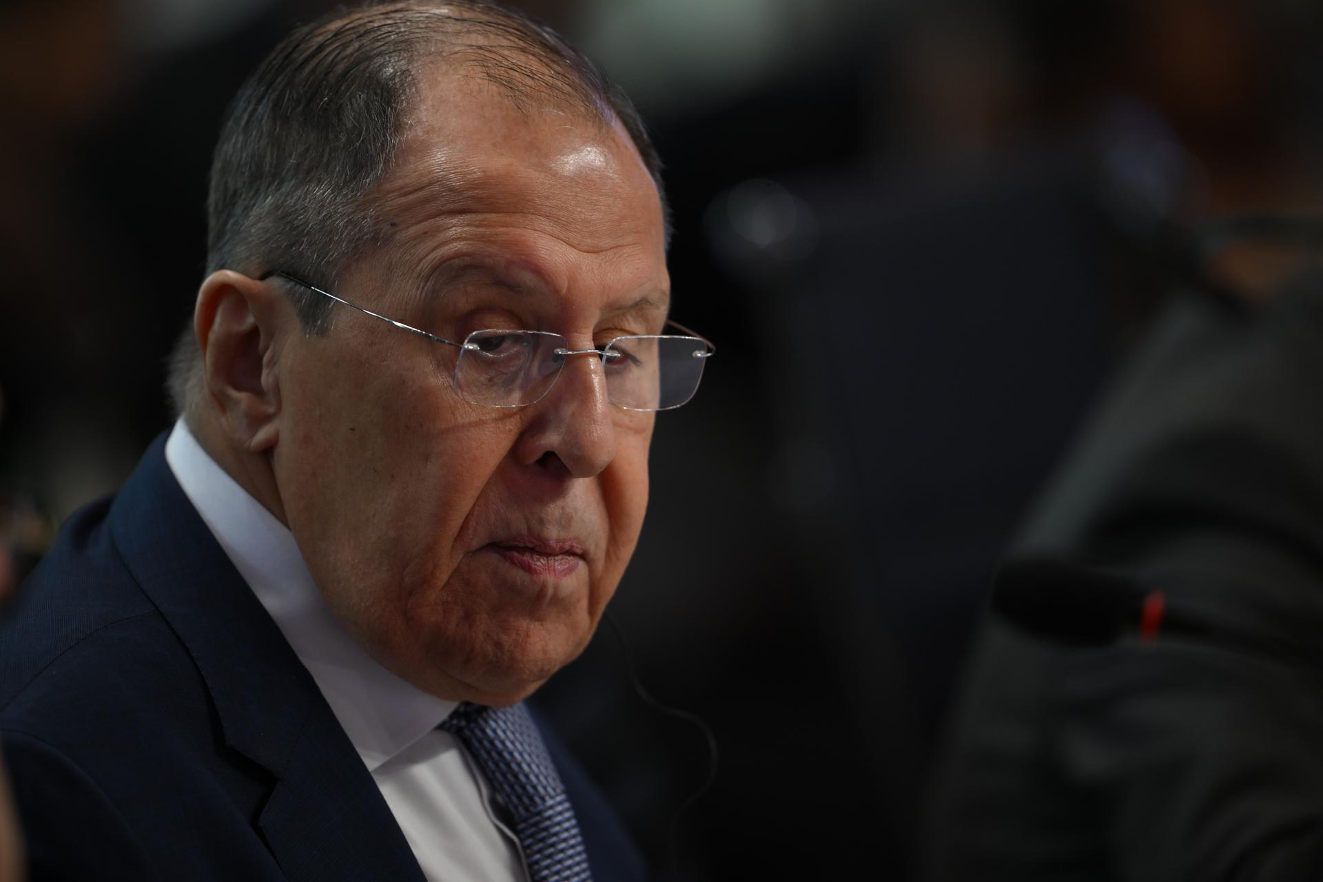 El ministro de Exteriores de Rusia, Serguéi Lavrov, en una imagen de archivo. EFE/ Mauro Pimentel POOL