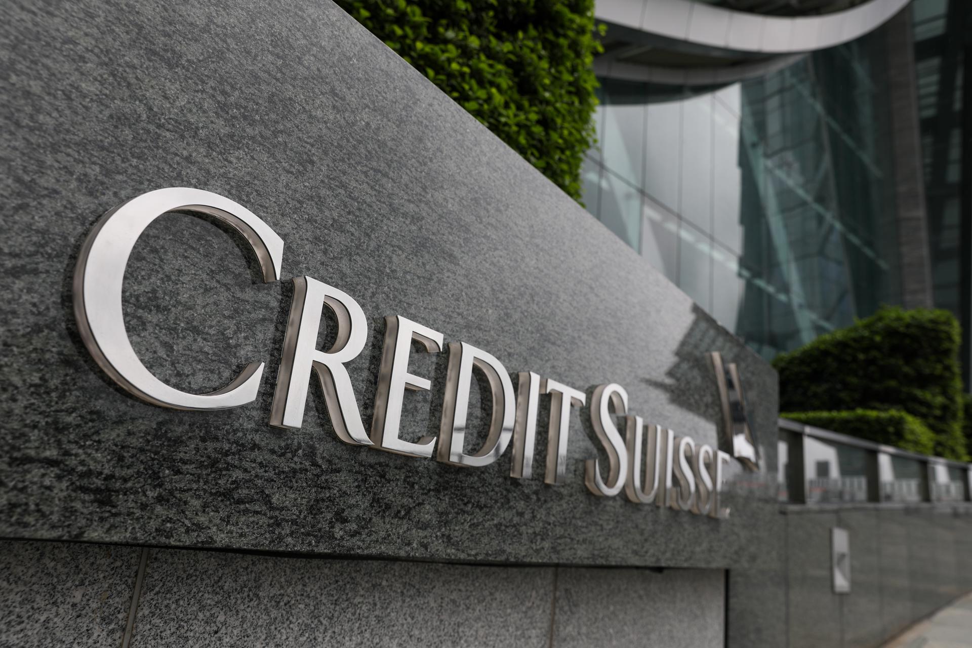 Imagen de archivo del logo de Crédit Suisse. EFE/EPA/JEROME FAVRE