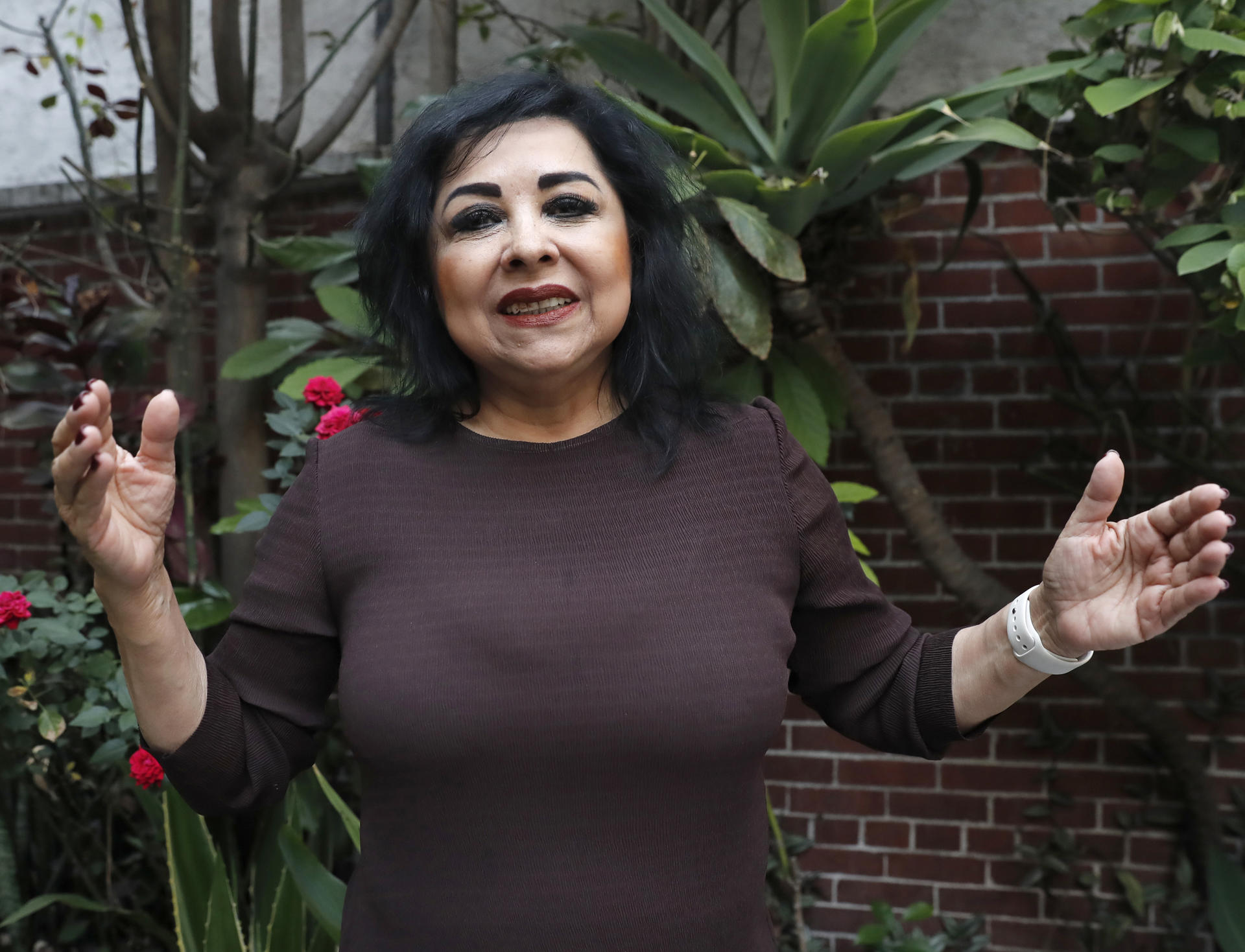 La candidata independiente a ministra de la Suprema Corte de Justicia de la Nación, Arely Reyes Terán, habla durante una entrevista con EFE este lunes en la Ciudad de México (México). EFE/ Mario Guzmán