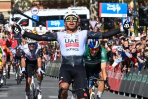 El colombiano Juan Sebastián Molano (UAE Team Emirates).EFE/EPA/Tibor Illyes HUNGARY OUT