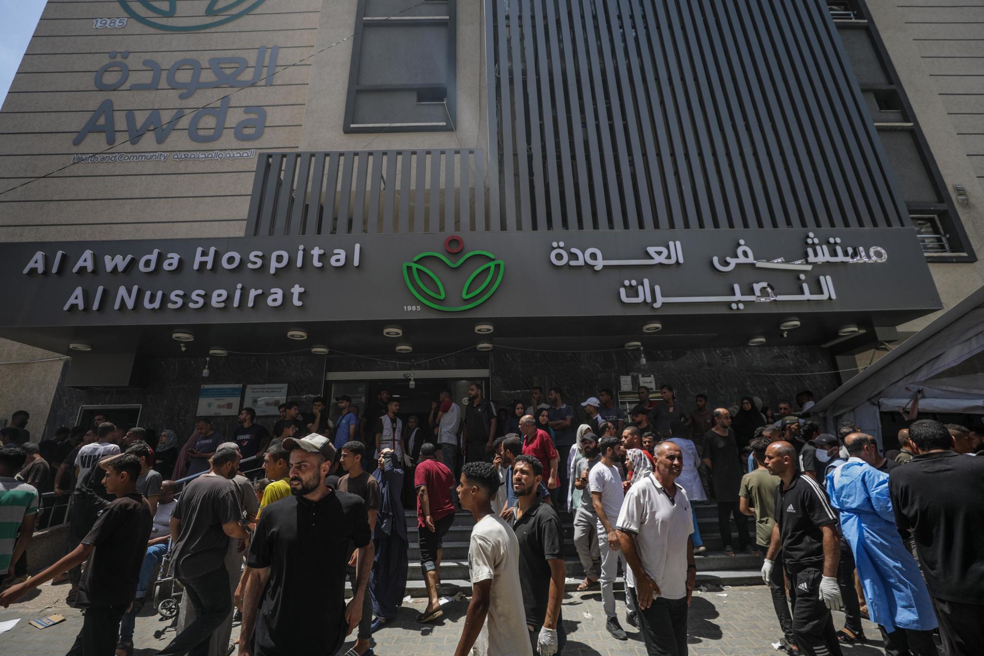 Foto de archivo del hospital gazatí Al Awda. EFE/EPA/MOHAMMED SABER