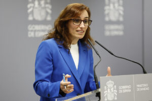 La ministra de Sanidad, Mónica García, en una imagen de archivo. EFE/ Rodrigo Jiménez
