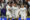 El delantero del Real Madrid Kylian Mbappé (2d) celebra con sus compañeros Jude Bellingham (i), Vini Jr. (2i) y Arda Güler (d) después de marcar el 2-0 en el partido entre el Real Madrid y el Celta de Vigo este domingo en el estadio Santiago Bernabéu en Madrid este domingo. EFE/ Blanca Míllez