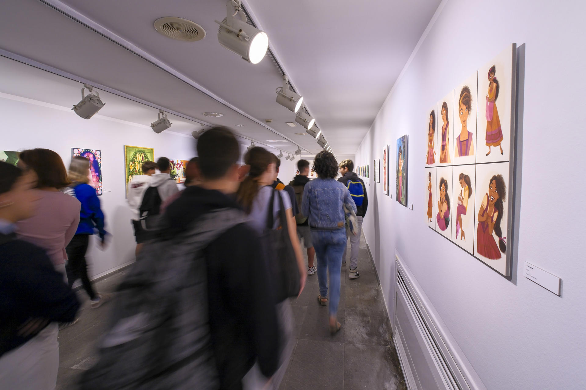 Inauguración de la 20 edición del festival de animación Animayo, que este año incluye el estreno en Europa de 'Whimsy & Wonder', la exposición de Disney que rinde homenaje a sus mujeres animadoras. EFE/Ángel Medina G.
