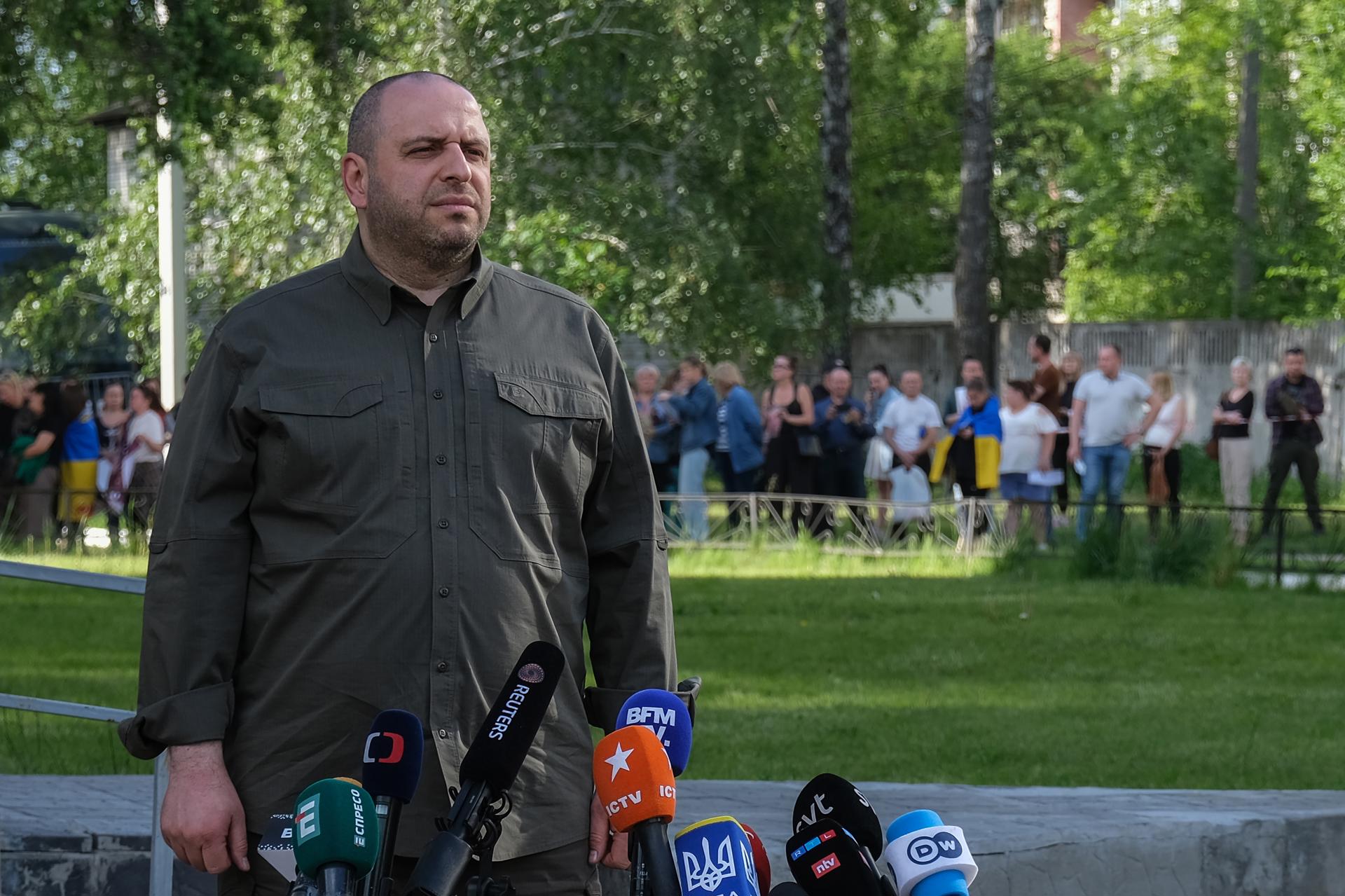 El ministro de Defensa de Ucrania, Rustem Umérov, en una imagen reciente. EFE/EPA/MARIA SENOVILLA