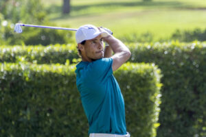 El tenista Rafael Nadal en un torneo de Golf en foto de archivo de Cati Cladera. EFE