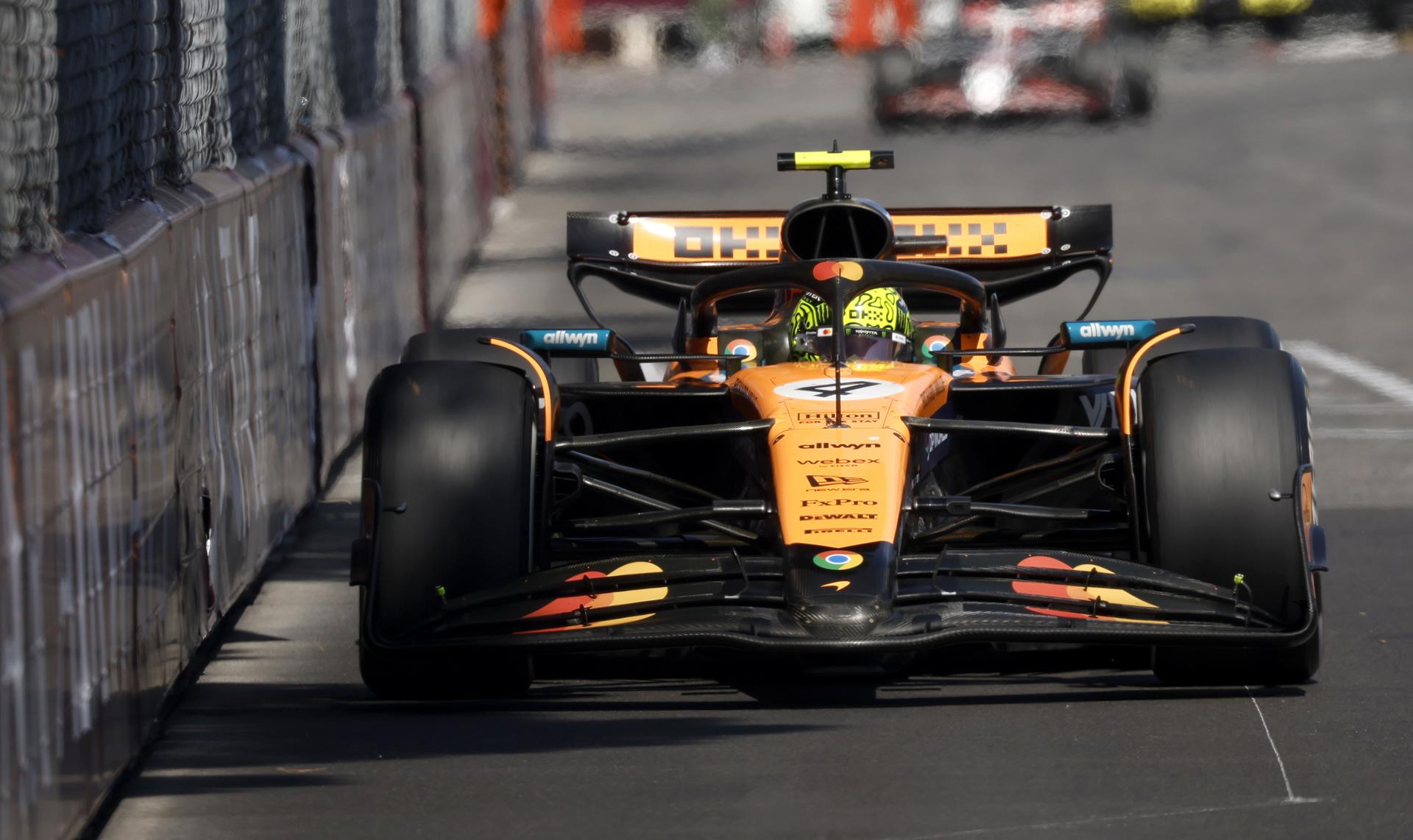El inglés Lando Norris (McLaren) en el el Gran Premio de Mónaco EFE/EPA/YOAN VALAT
