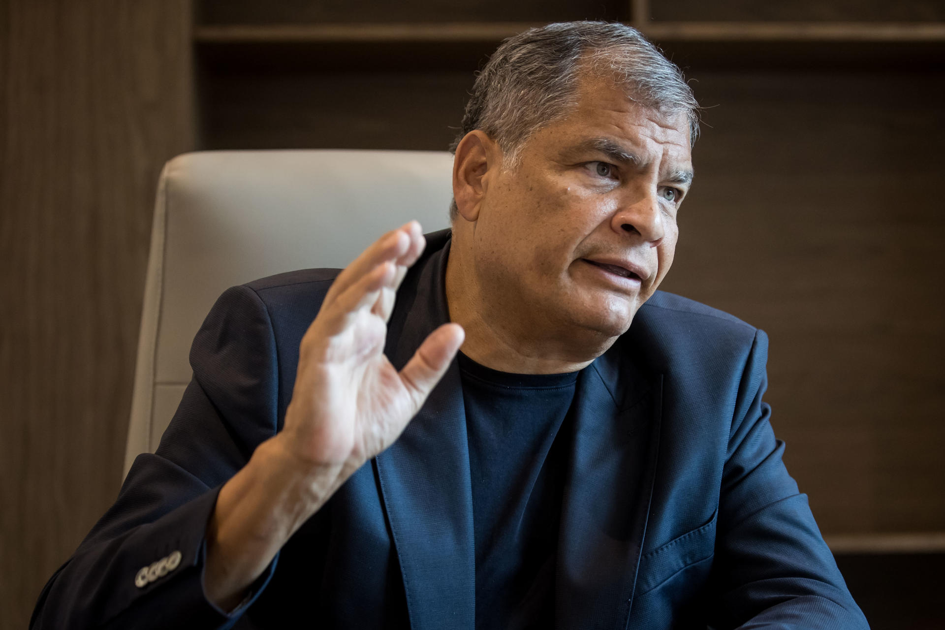 Foto de archivo del expresidente ecuatoriano Rafael Correa. EFE/ Miguel Gutierrez