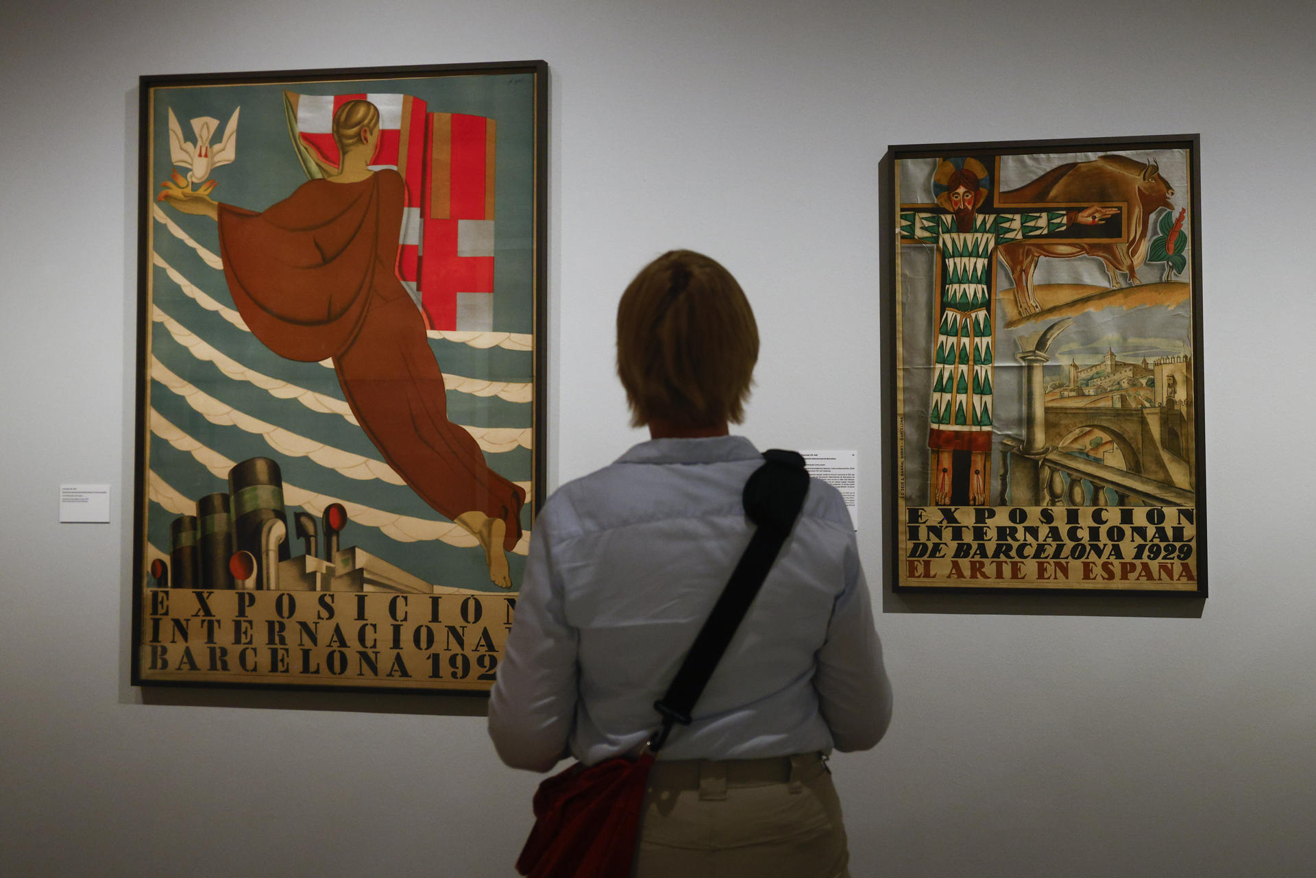 El Museu Nacional d'Art de Catalunya (MNAC) presentó hoy la exposición 'Francesc d'A. Galí. El maestro invisible', dedicada al autor de las pinturas de la cúpula que corona el Palau Nacional, sede del museo, y que fue una de las figuras más relevantes del arte catalán de la primera mitad del siglo XX. EFE/ Quique García