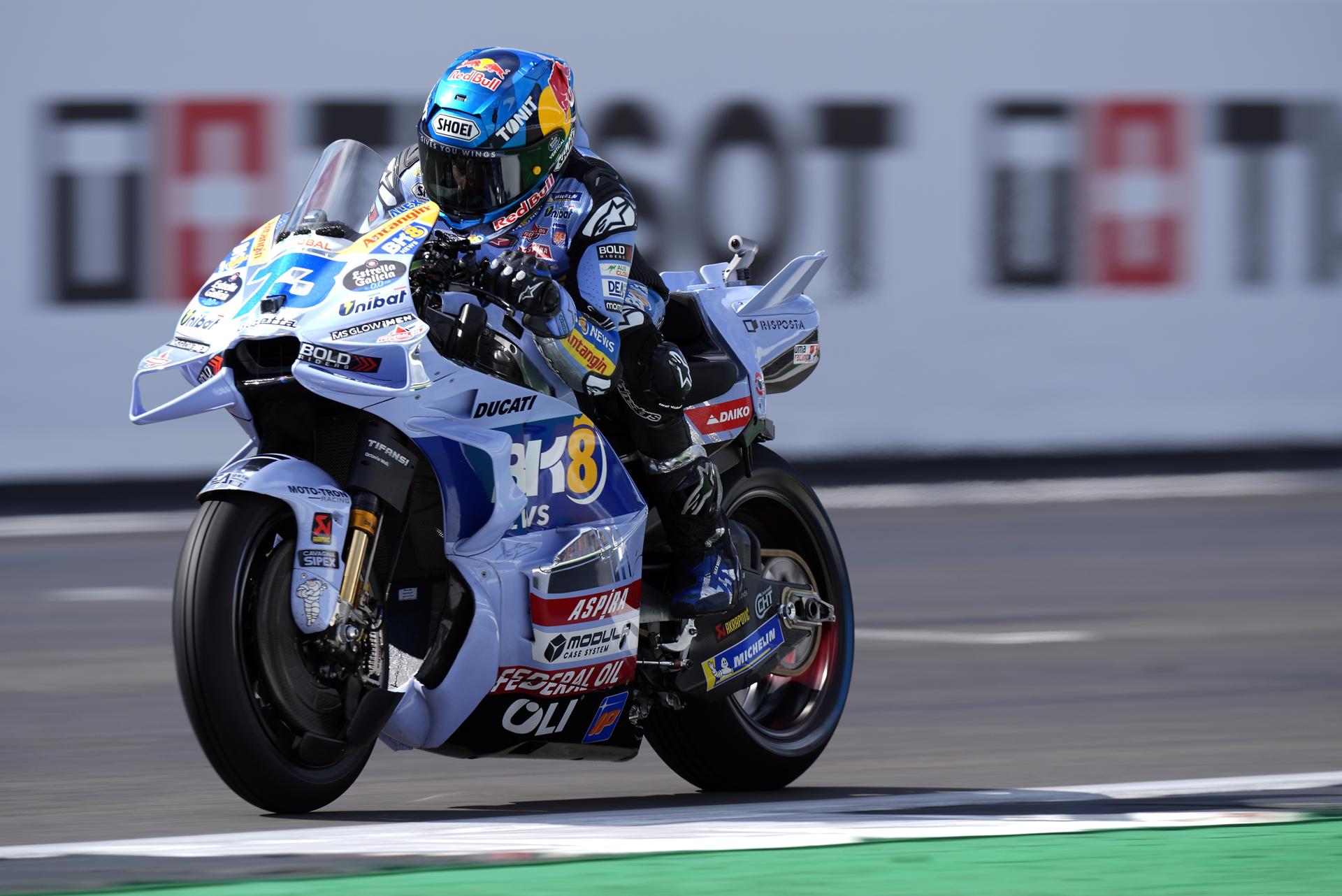 El piloto español Alex Márquez (Ducati) en el Gran Premio del Reino Unido de MotoGP EFE/EPA/TIM KEETON