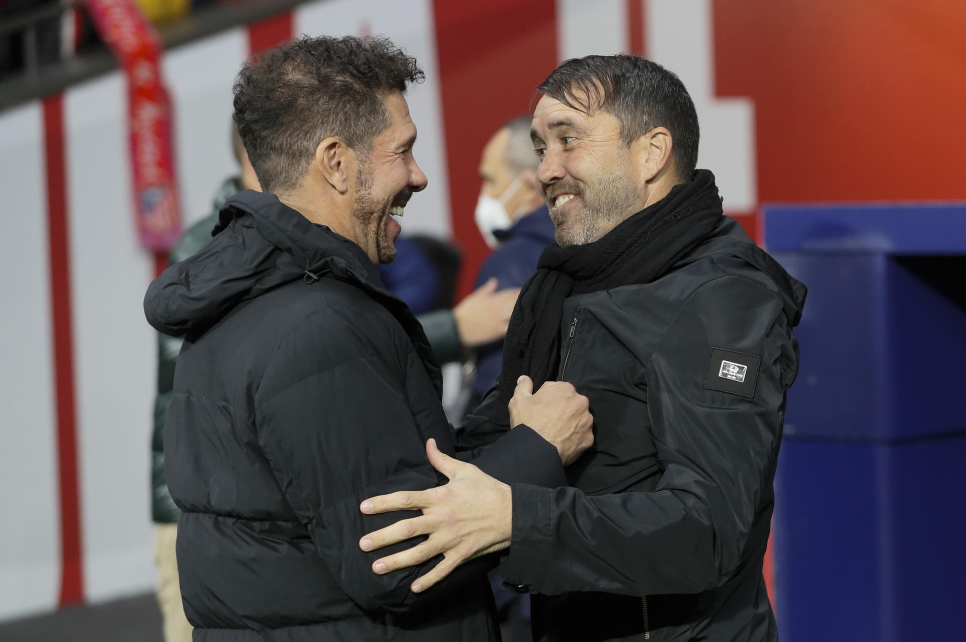 Simeone y Coudet, en una foto de archivo. EFE/Mariscal