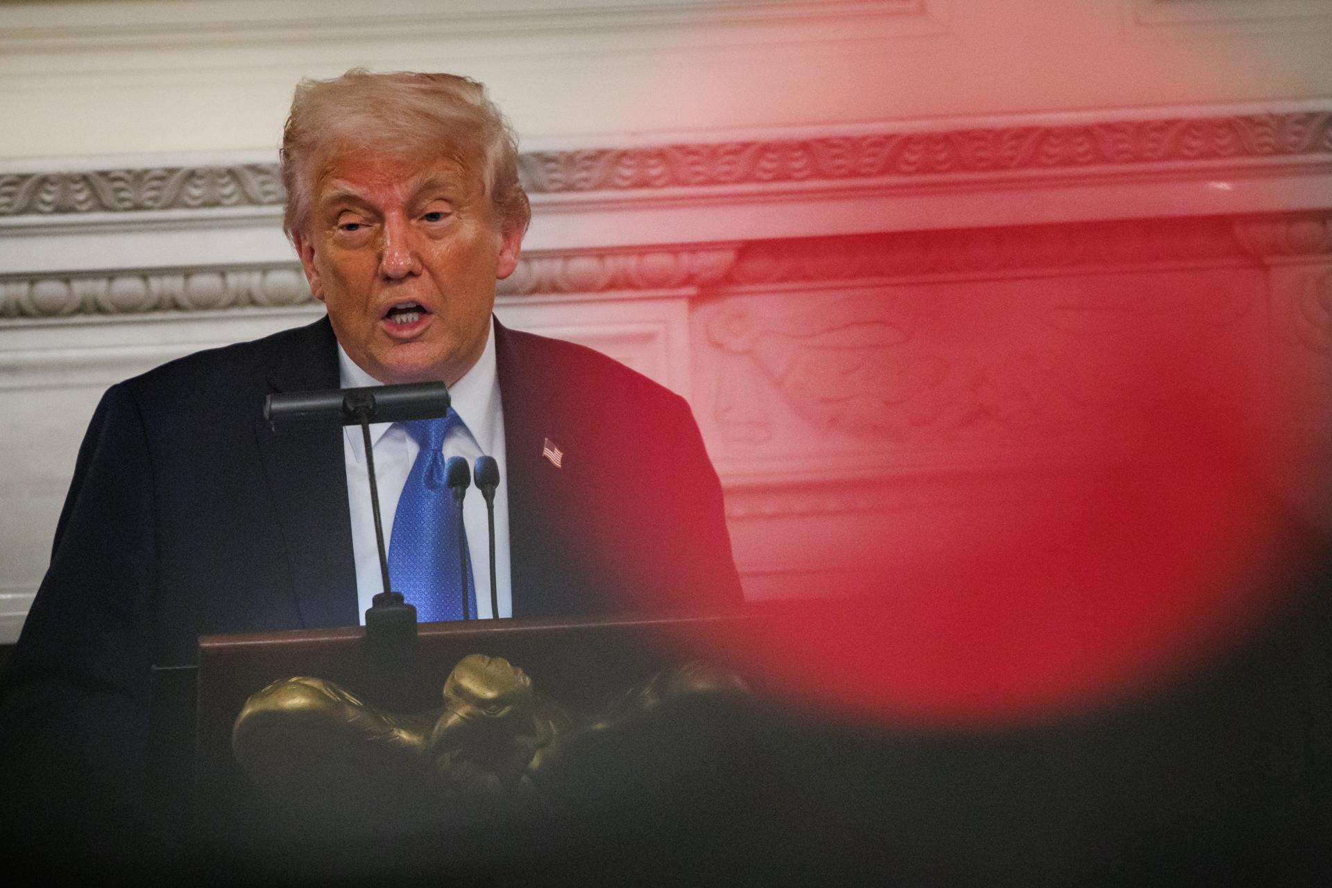 Fotogrtafía de archivo del presidente de EE.UU., Donald Trump.  EFE/EPA/SAMUEL CORUM / POOL