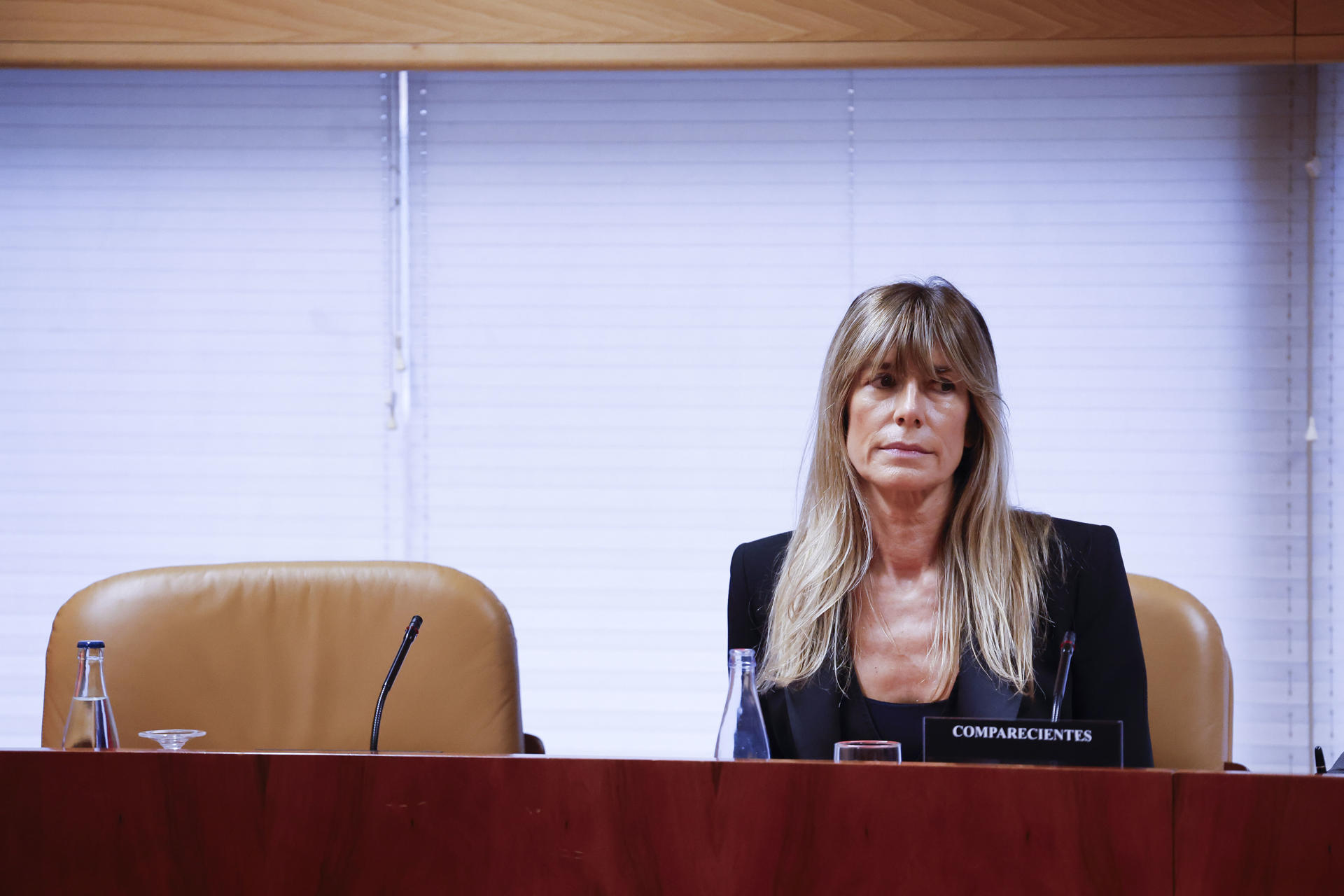 Begoña Gómez, en la comisión de investigación de la Asamblea de Madrid. EFE/Javier Lizón